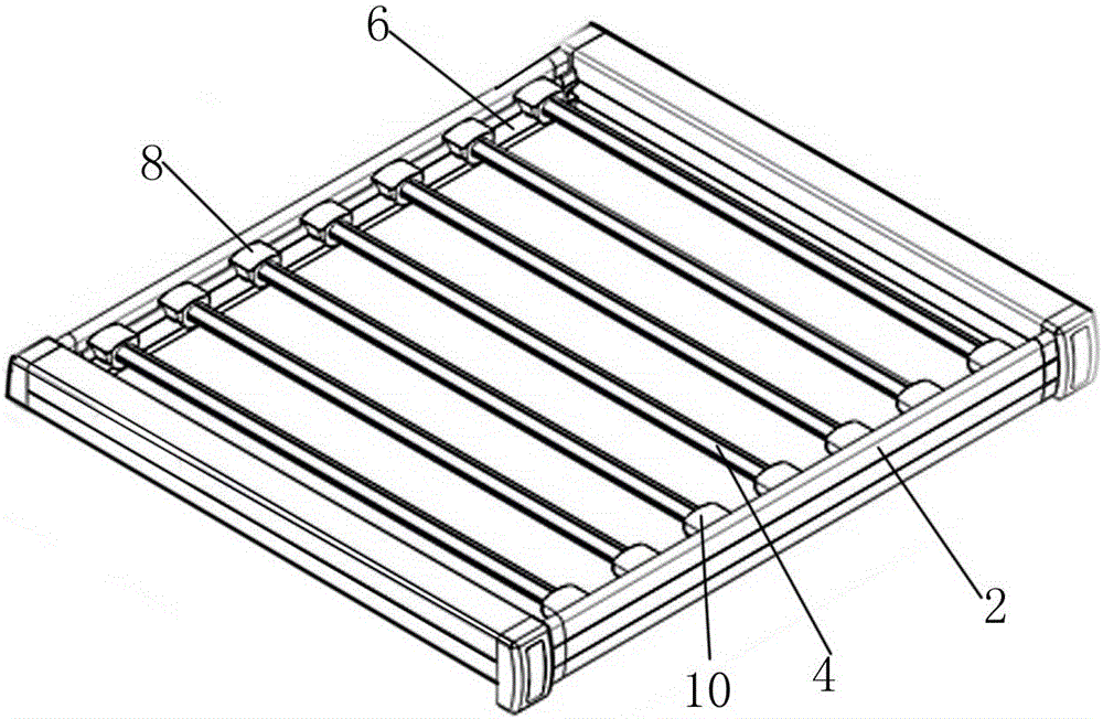 Fabric rack for textile workshop