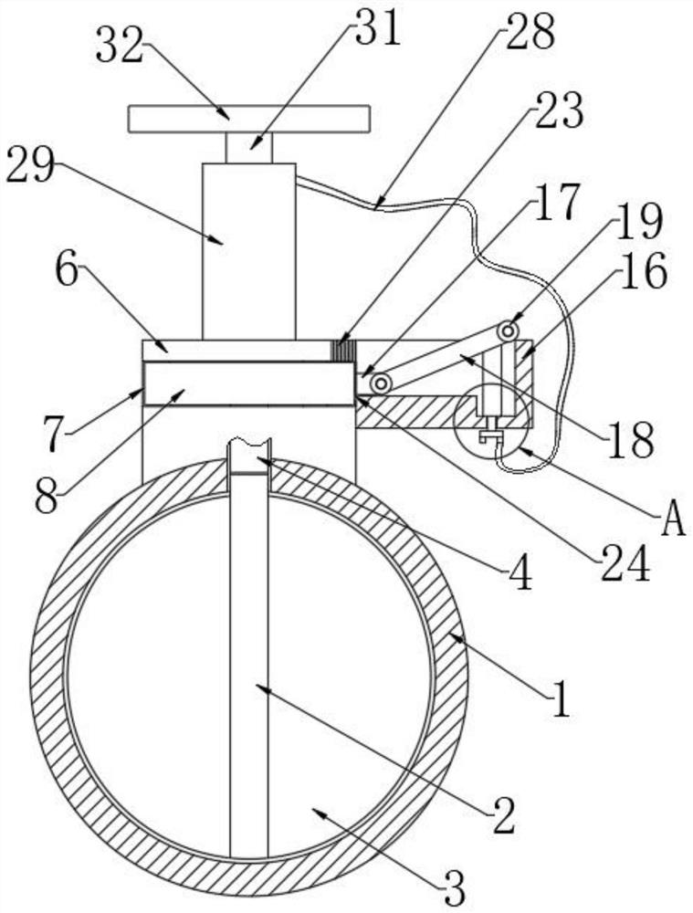 A butterfly valve with high precision adjustment function