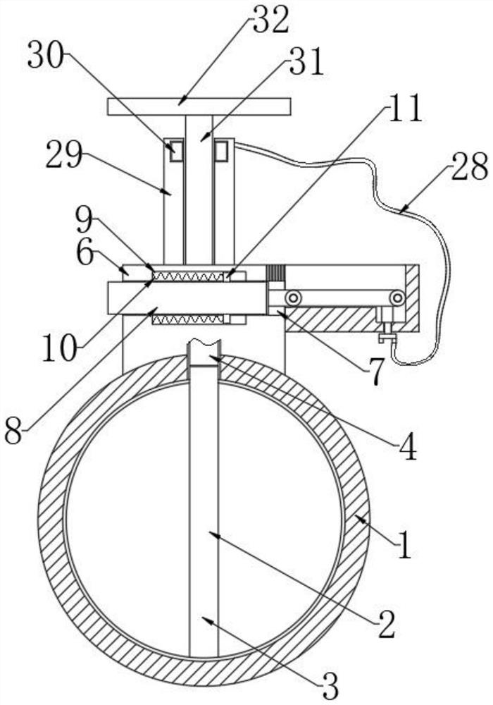 A butterfly valve with high precision adjustment function