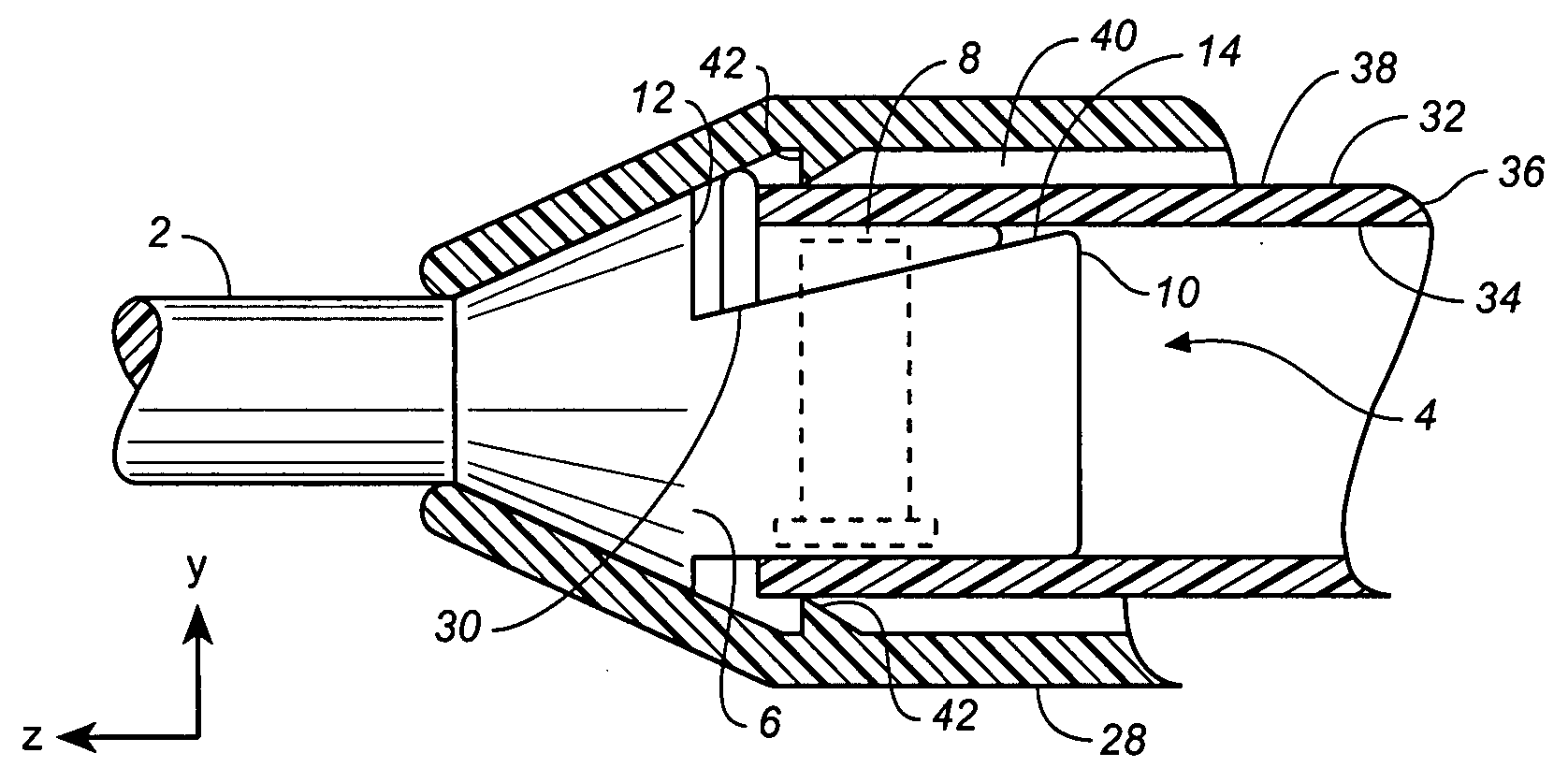 Tunneler with an expandable attachment mechanism