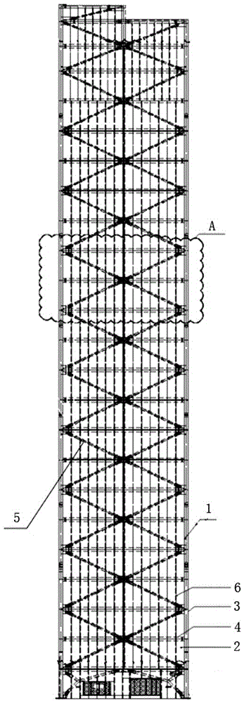 Panel enclosing structure for air-separation cold box