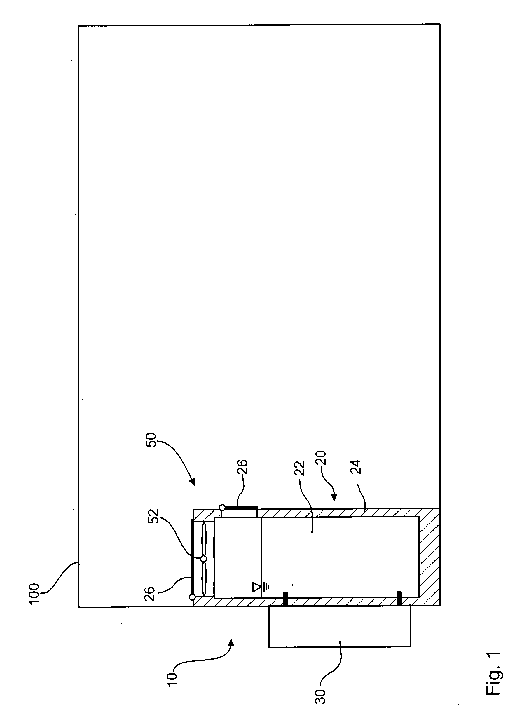 Method for cooling a refuge chamber in an emergency situation