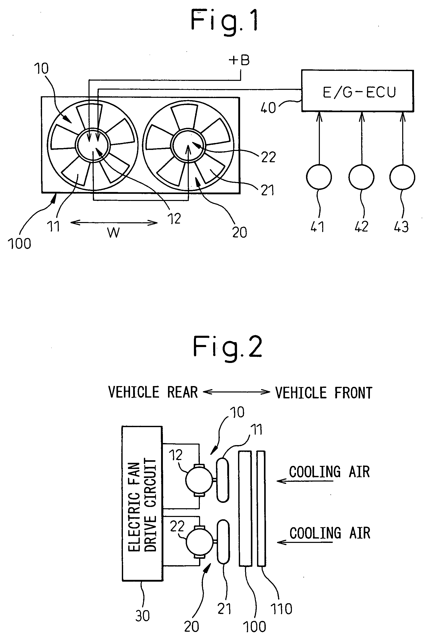 Electric fan system for vehicle