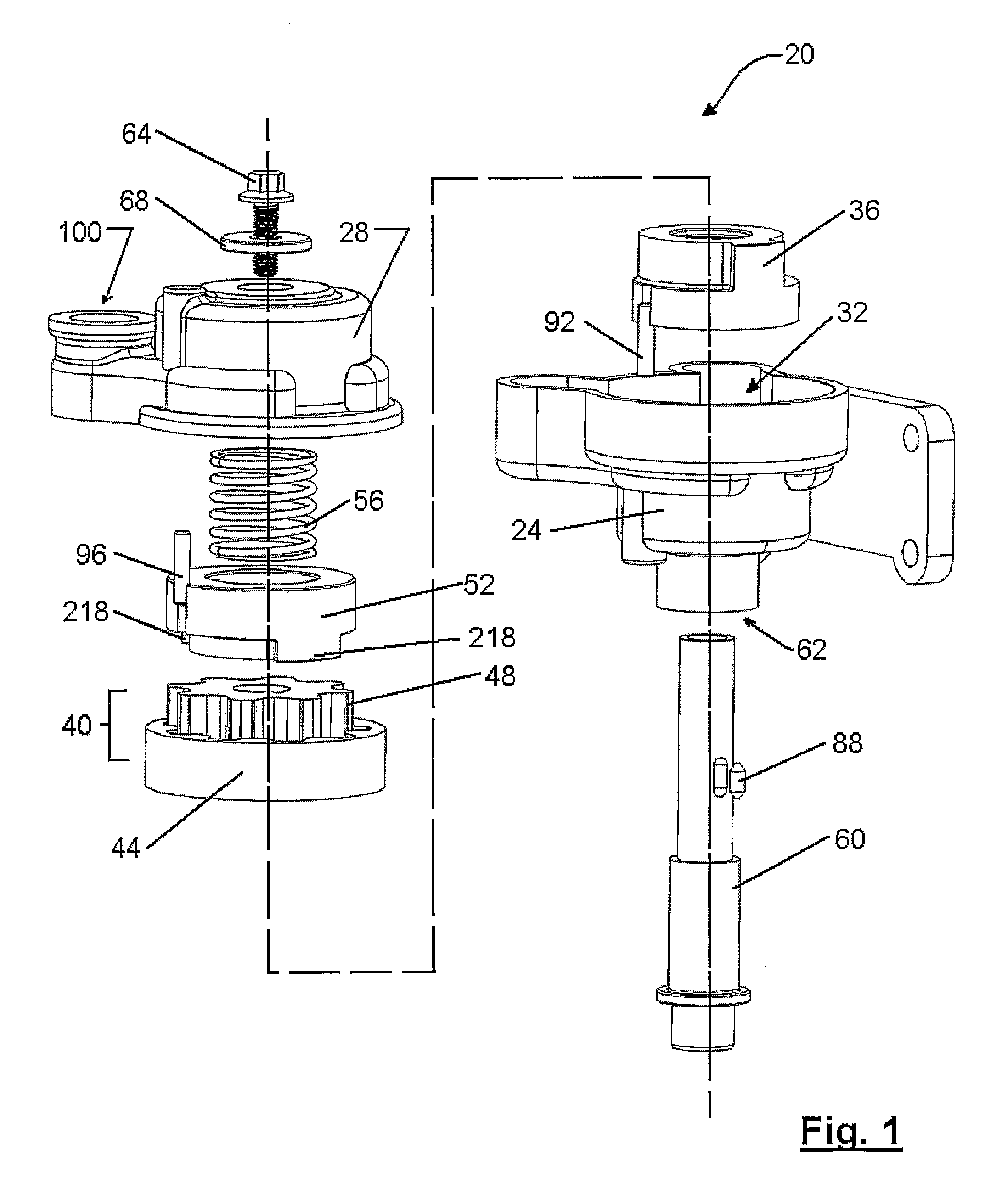 Variable capacity gerotor pump