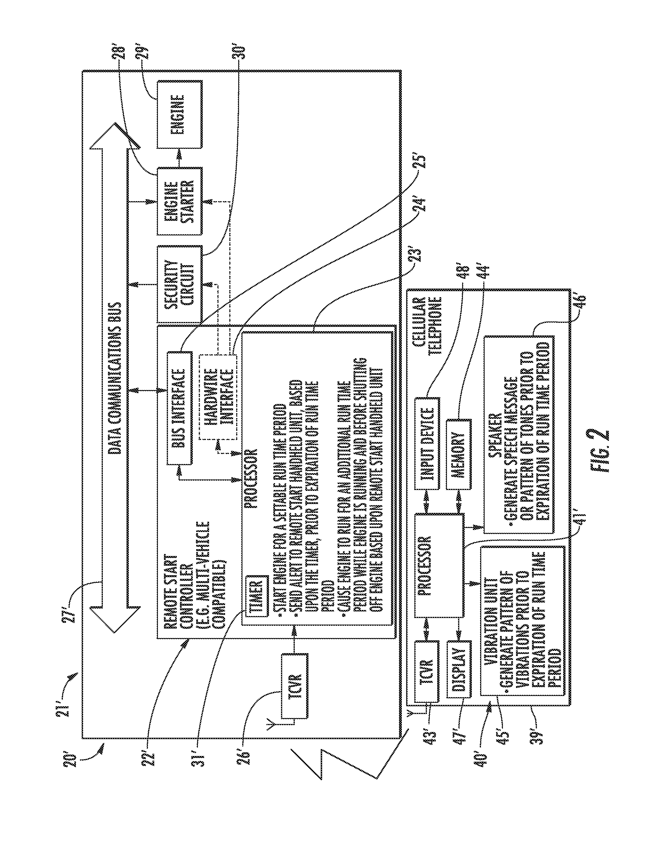 Remote vehicle starting system providing a tactile indication relating to remote starting and associated methods