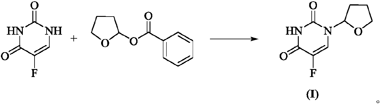 Preparation method of antitumor drug tegafur