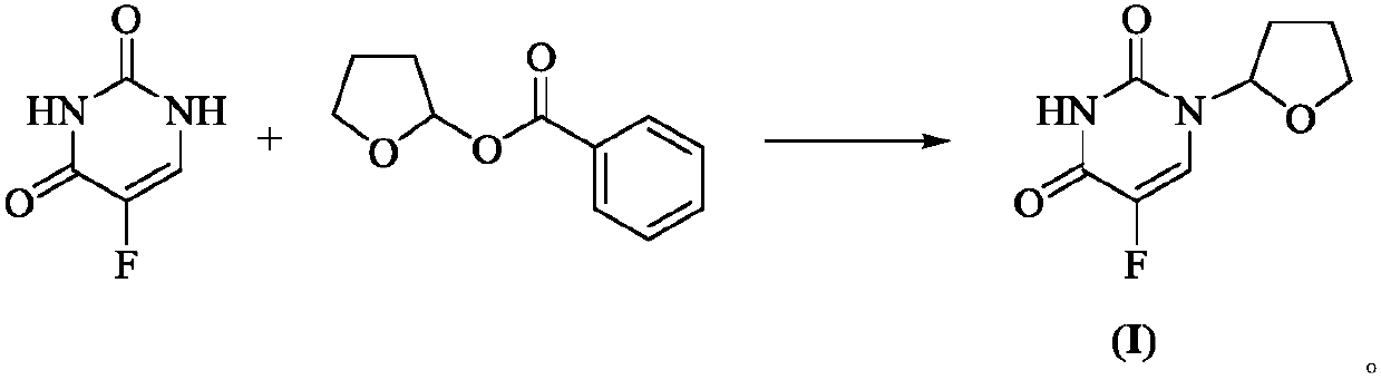 Preparation method of antitumor drug tegafur