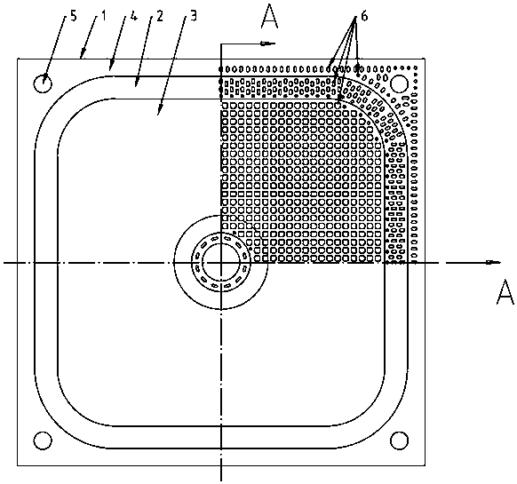 Frame type diaphragm core plate