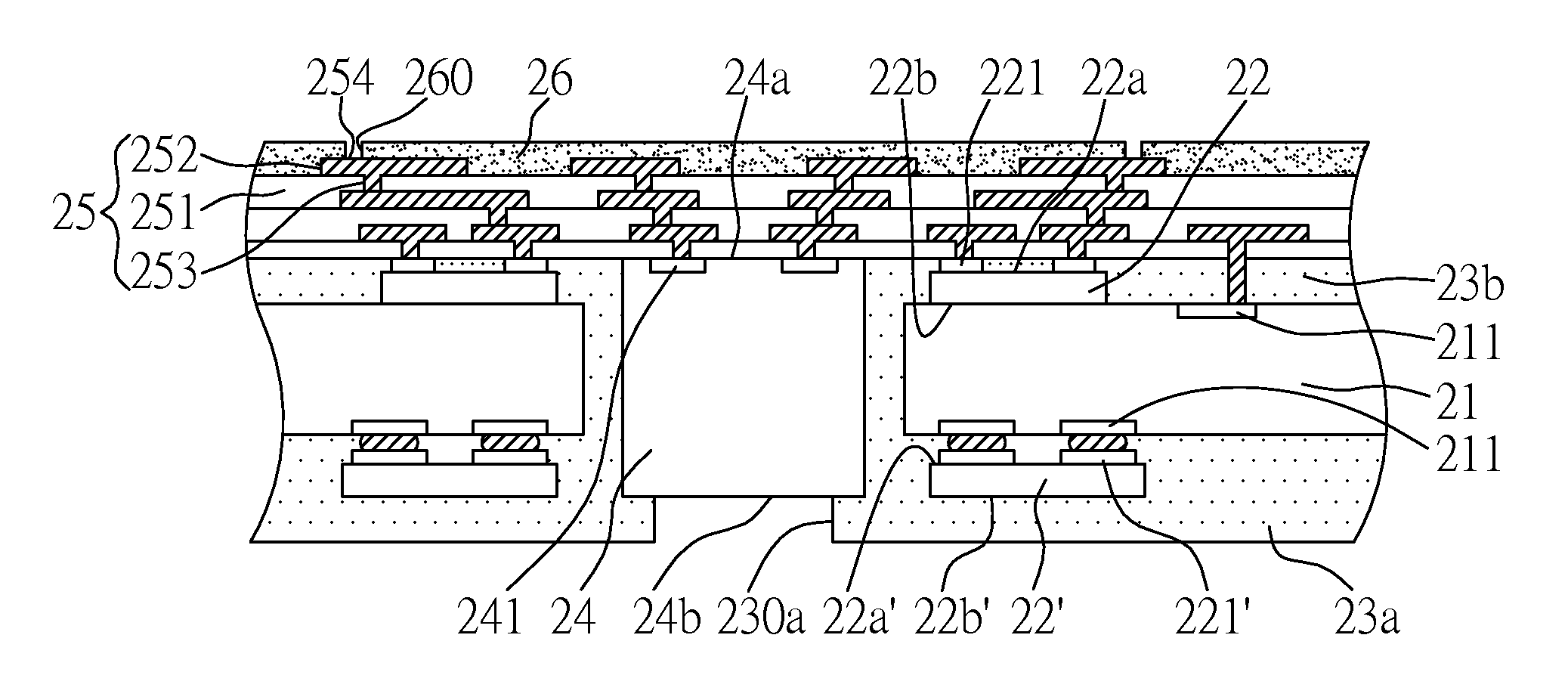 Circuit board structure having embedded semiconductor element and fabrication method thereof