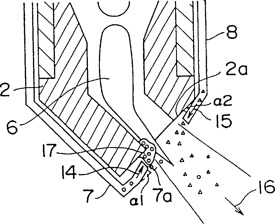 Mixed powder hot spraying method