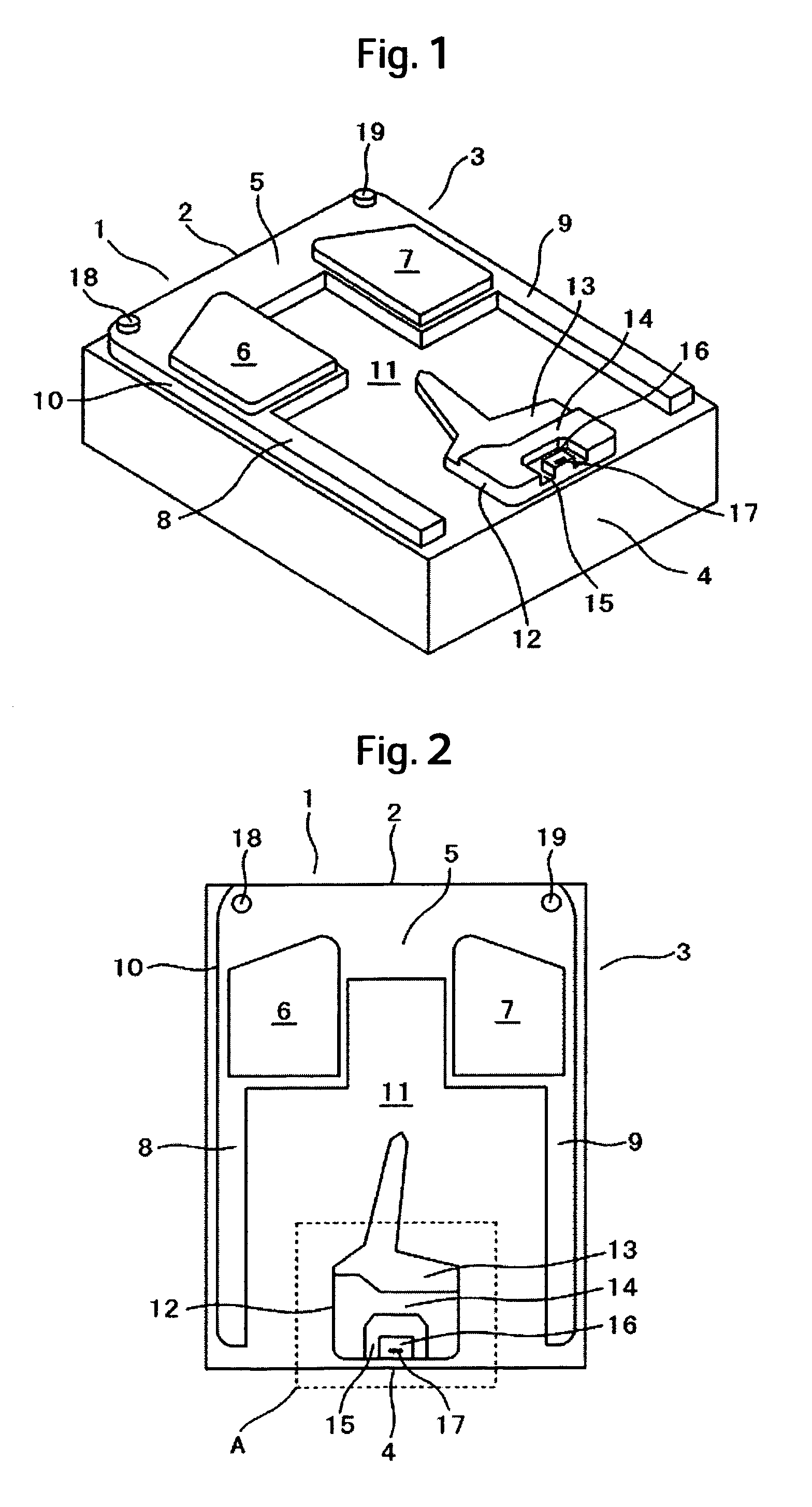 Magnetic head slider with trailing rail surface for flying height control