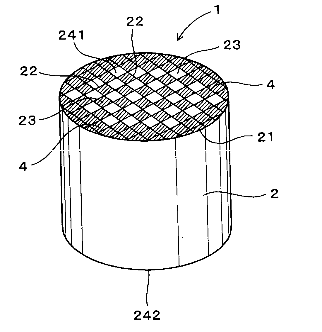 Exhaust gas purifying filter with reinforced peripheral area and method for manufacturing the same
