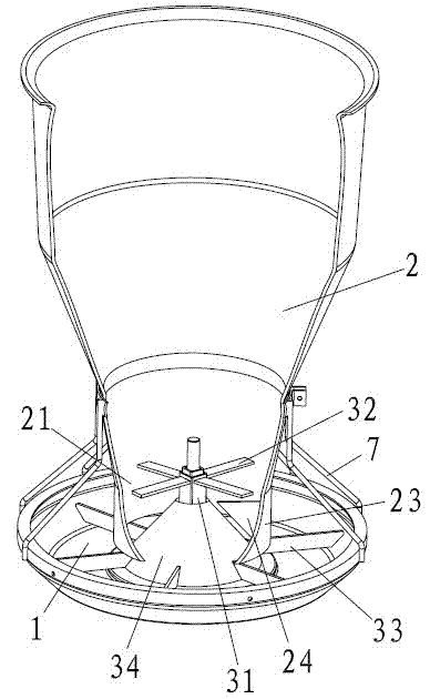 Wet-and-dry automatic feeding trough