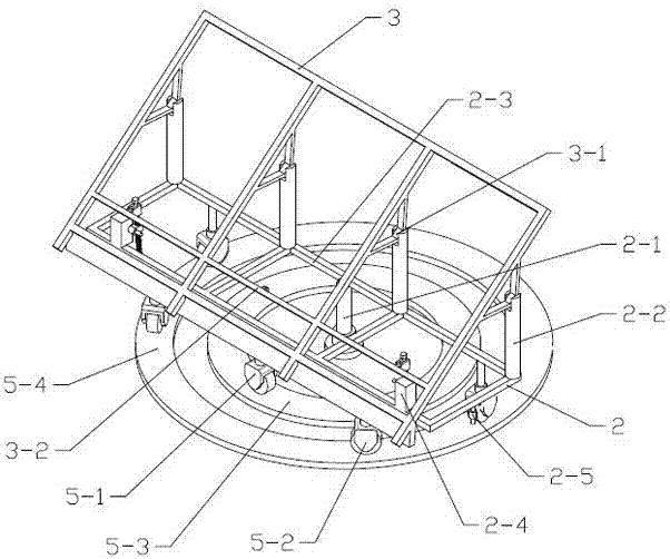 Rotary photovoltaic panel support frame and support frame group