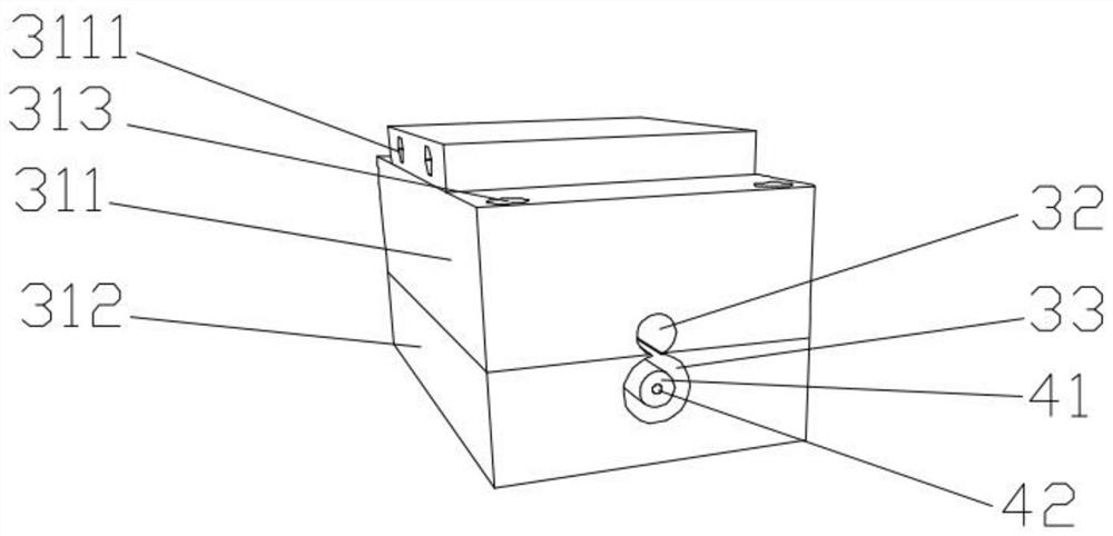 A cutting wire cleaning device for a double-station multi-wire cutting machine