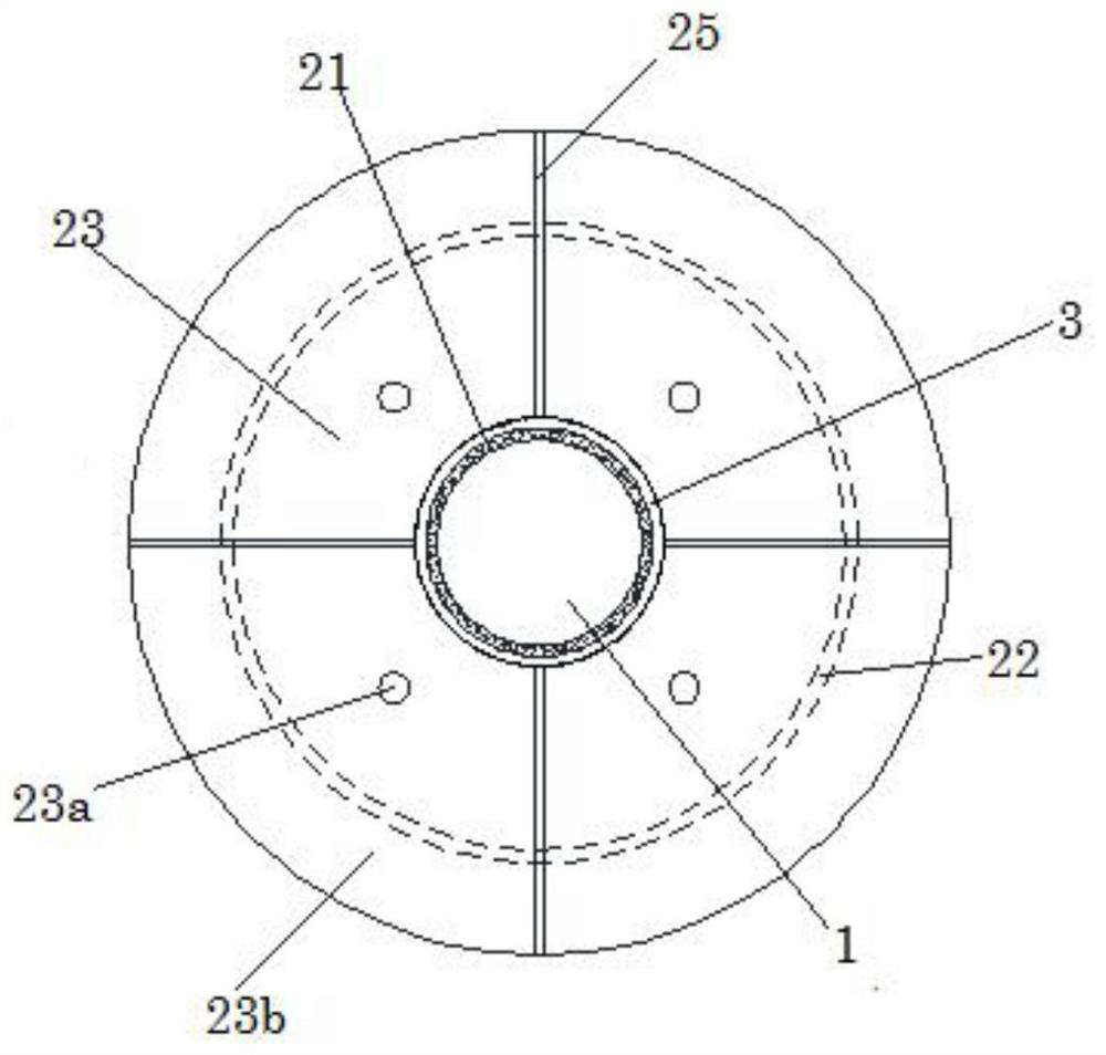 Reinforced negative pressure barrel-single pile combined type maritime work foundation structure