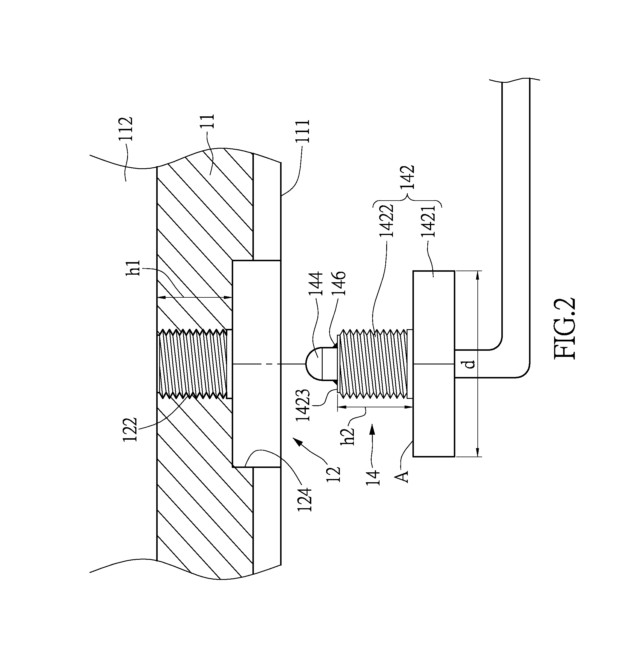Temperature measurement component embedded hot runner nozzle structure