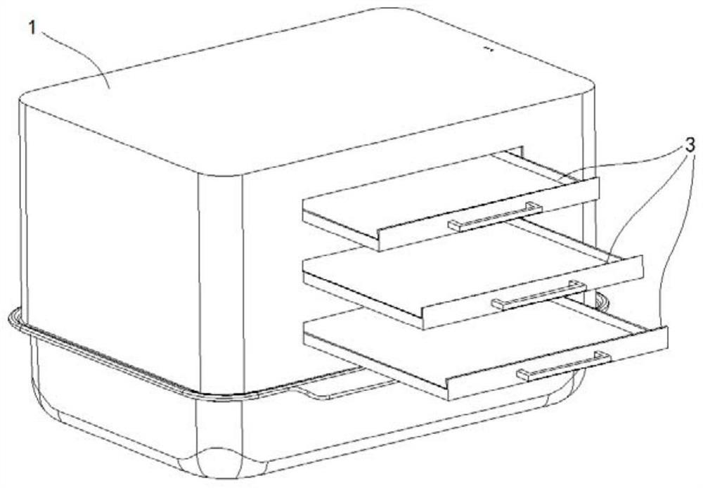 Steamer structure and steaming and baking all-in-one machine with same