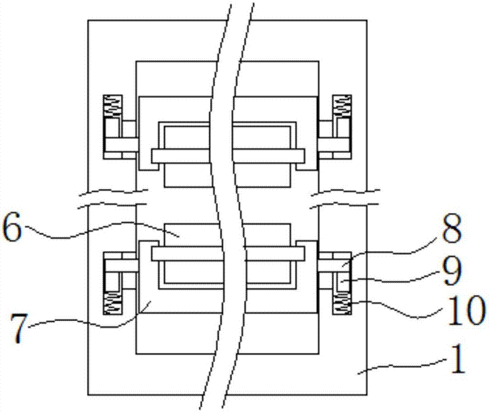 Forming device for refrigerator heat preservation cellocotton board