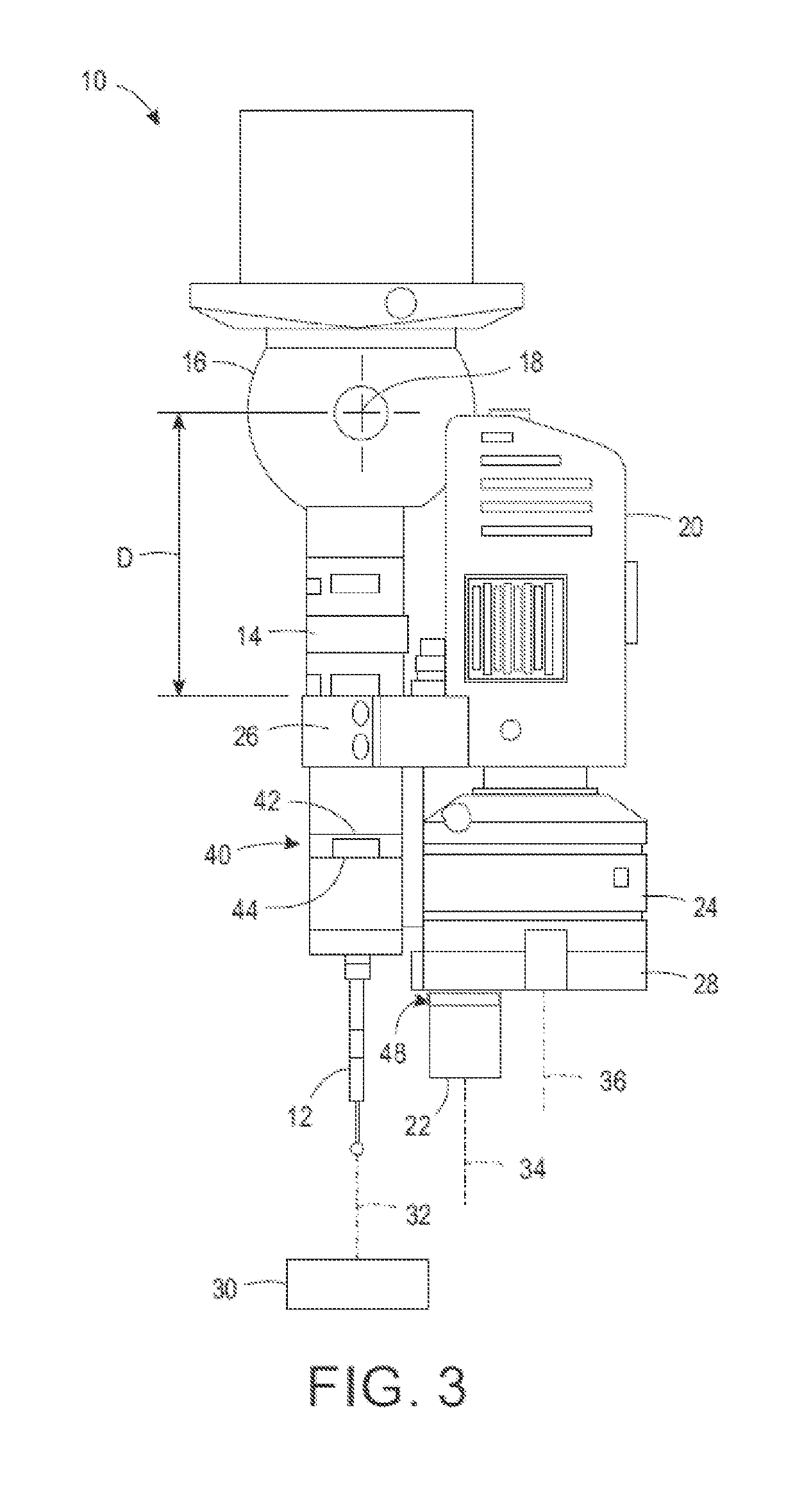 Articulated head with multiple sensors for measuring machine