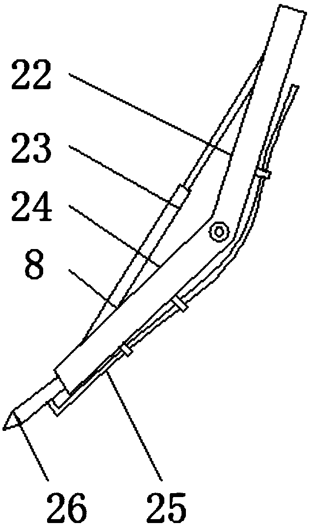 Automobile component spraying tool