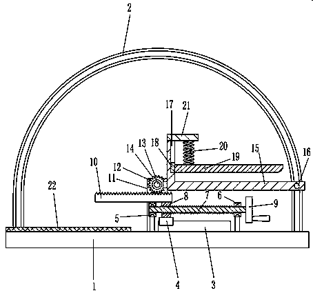 Panel turnover device for tunnel construction