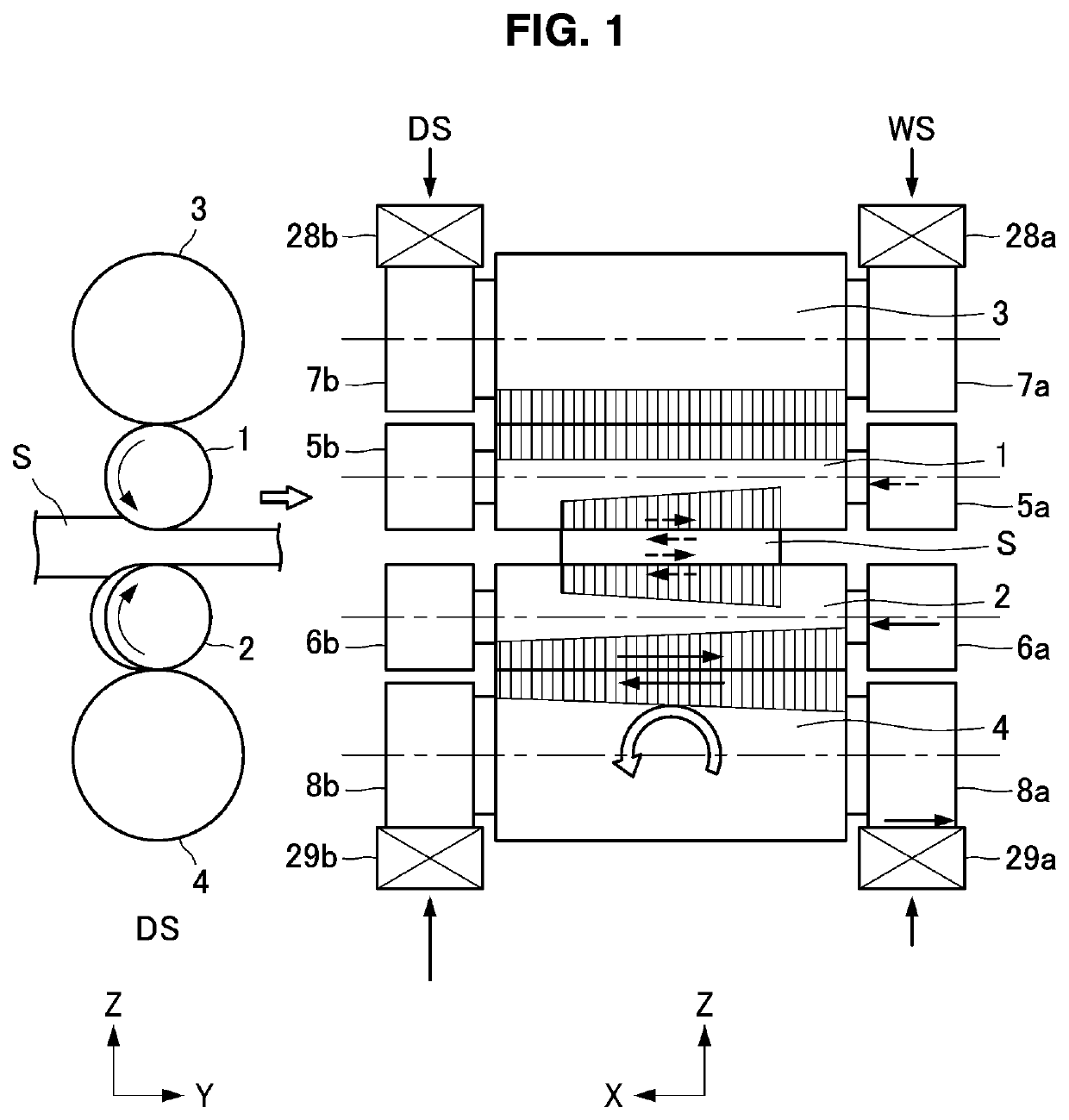 Rolling mill, and method for setting rolling mill