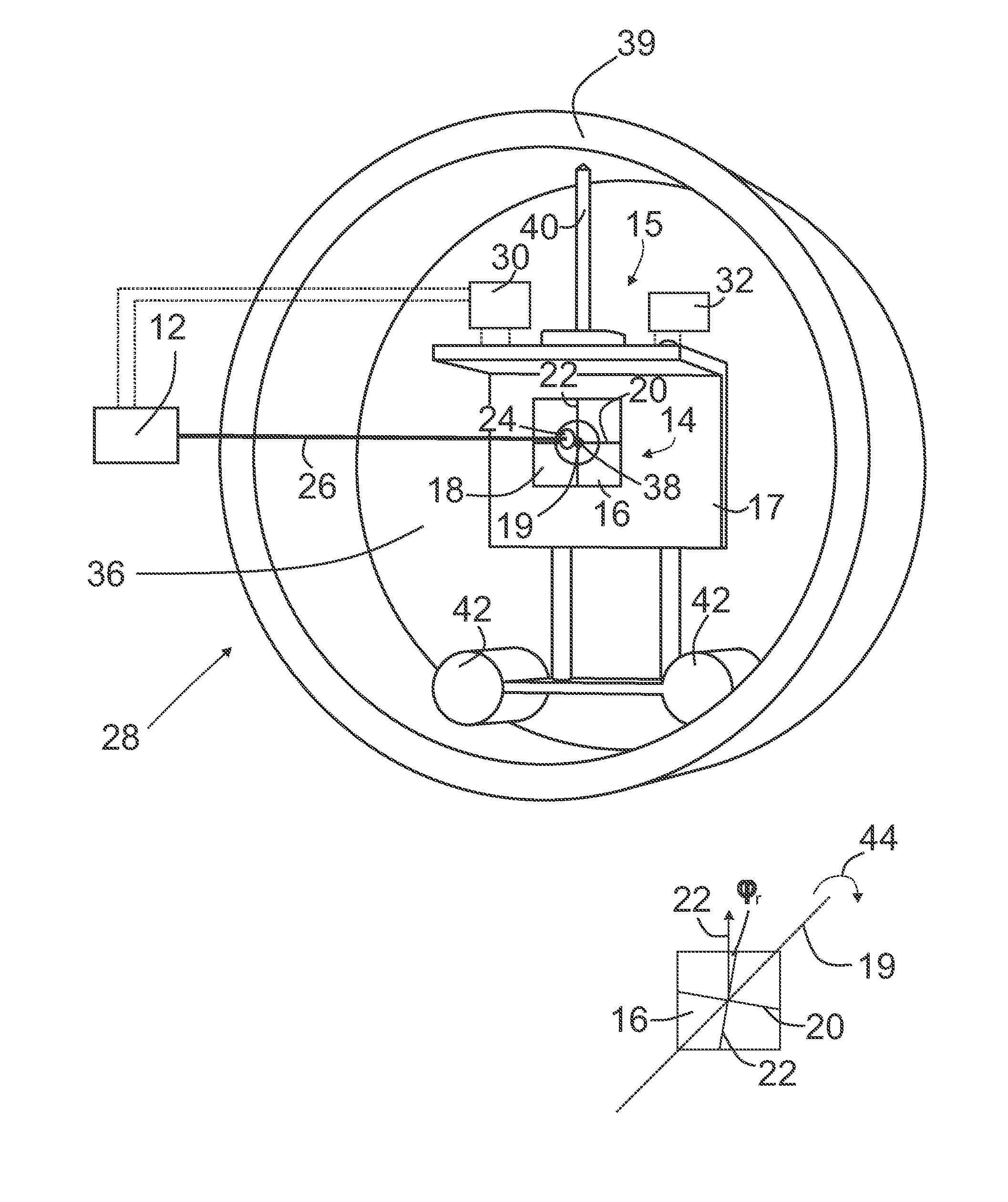 Method for determining a closed trajectory by means of a laser and a laser light sensor and apparatus for determining a closed trajectory