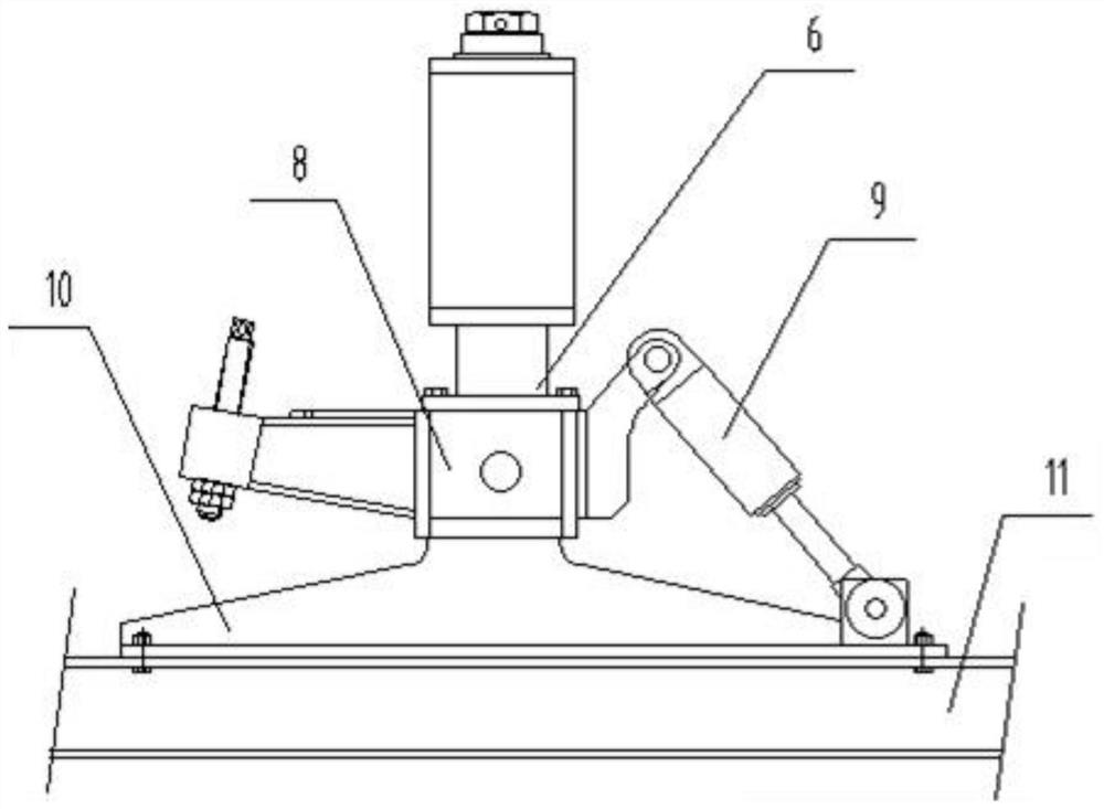 Lifting mechanism for taphole machine