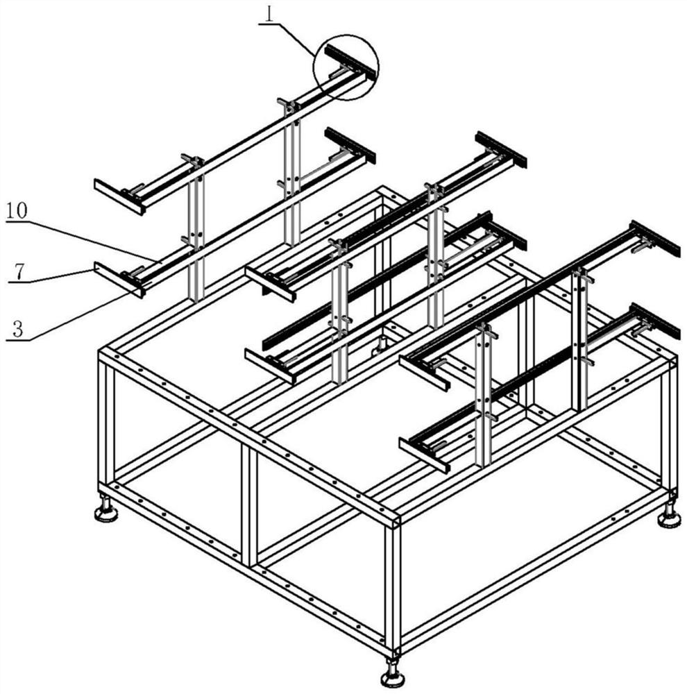 Temporary storage warehouse for box covers of medical waste turnover boxes