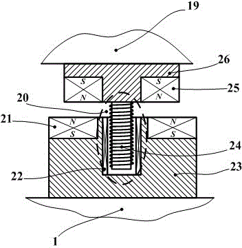 A device for compensating knife edge-driving reaction force in a lighting scanning direction and a lithographic apparatus