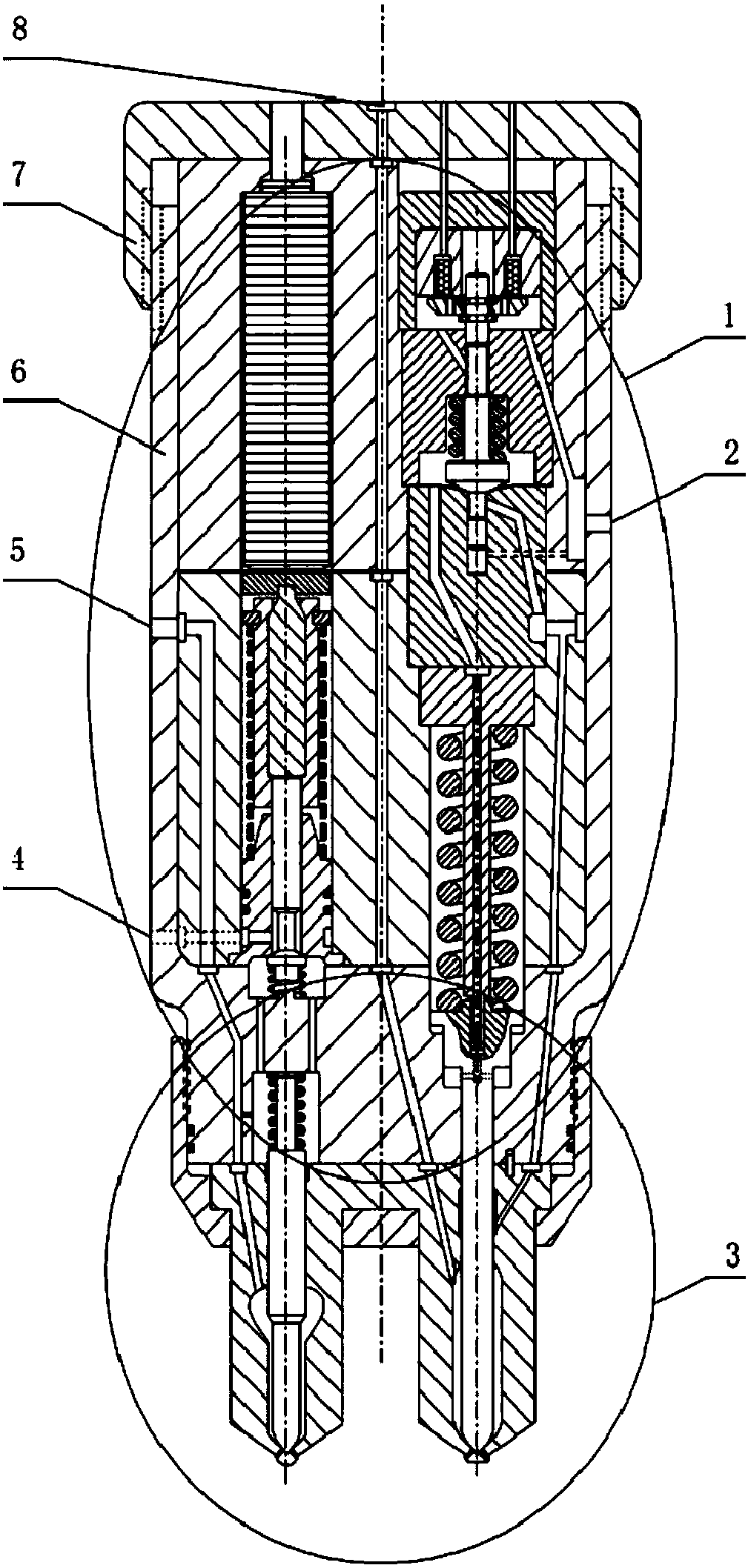 Combined Piezoelectric Fuel Injection-Electromagnetic Jet Mixed Fuel Injection Device