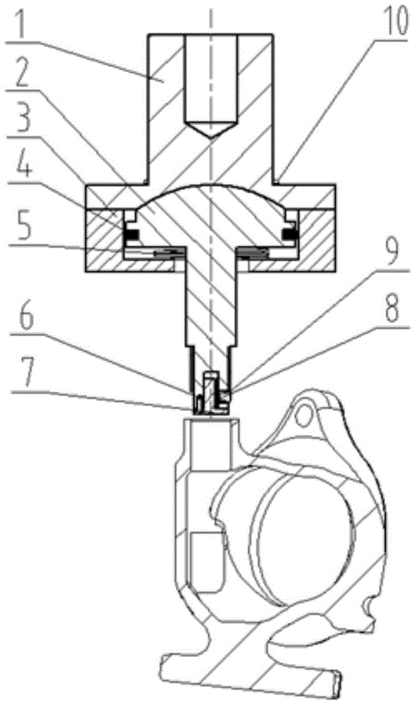 A floating press-fit turbine shell bushing device and its alignment and positioning method