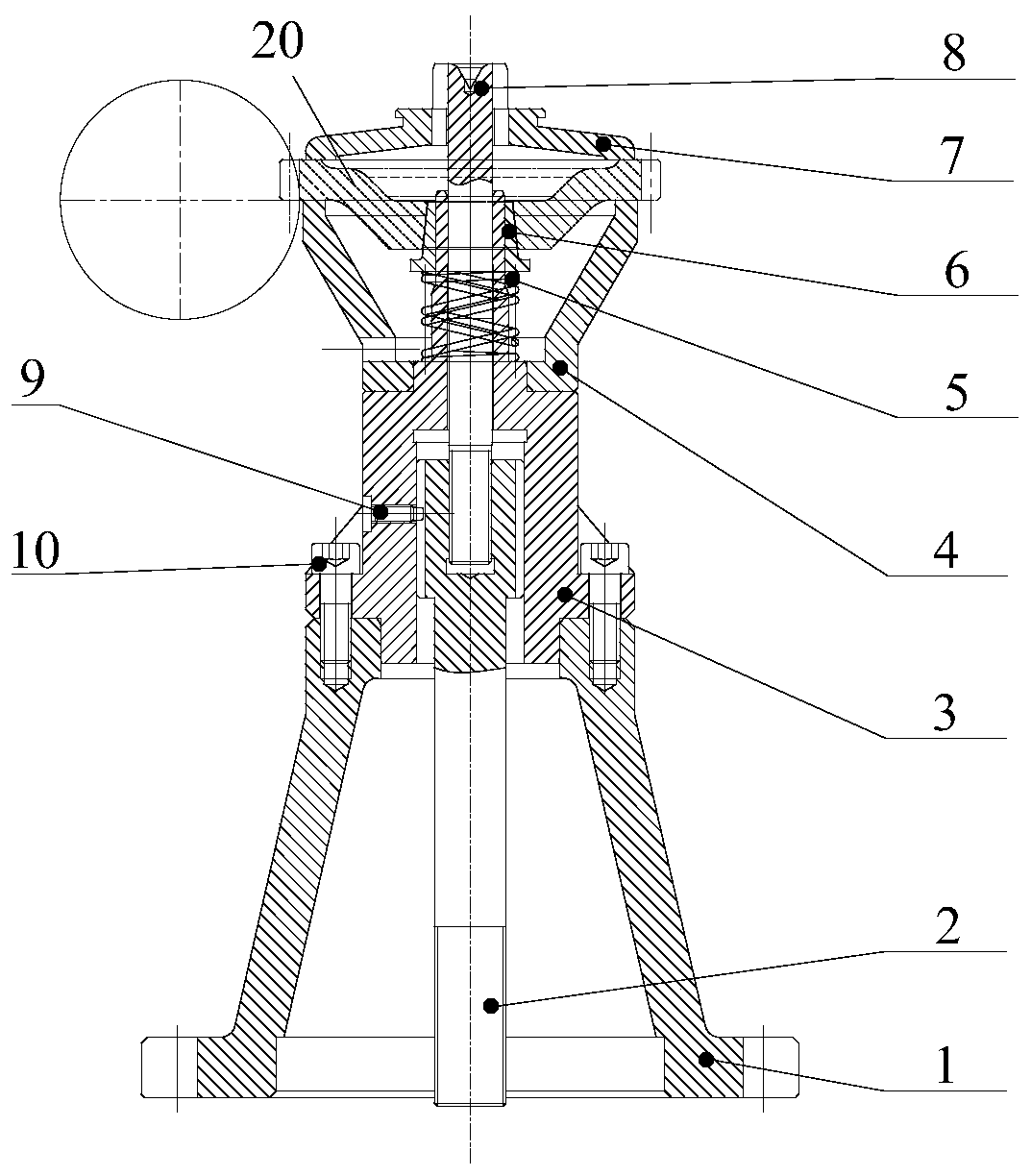 Conical hole type gear hydraulic clamp