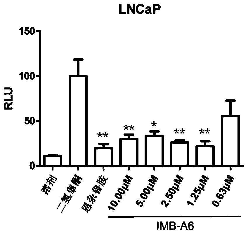 Use of imb-a6 as an androgen receptor antagonist