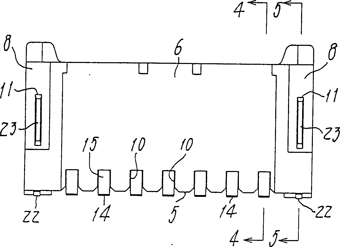 Connector for printed circuit board