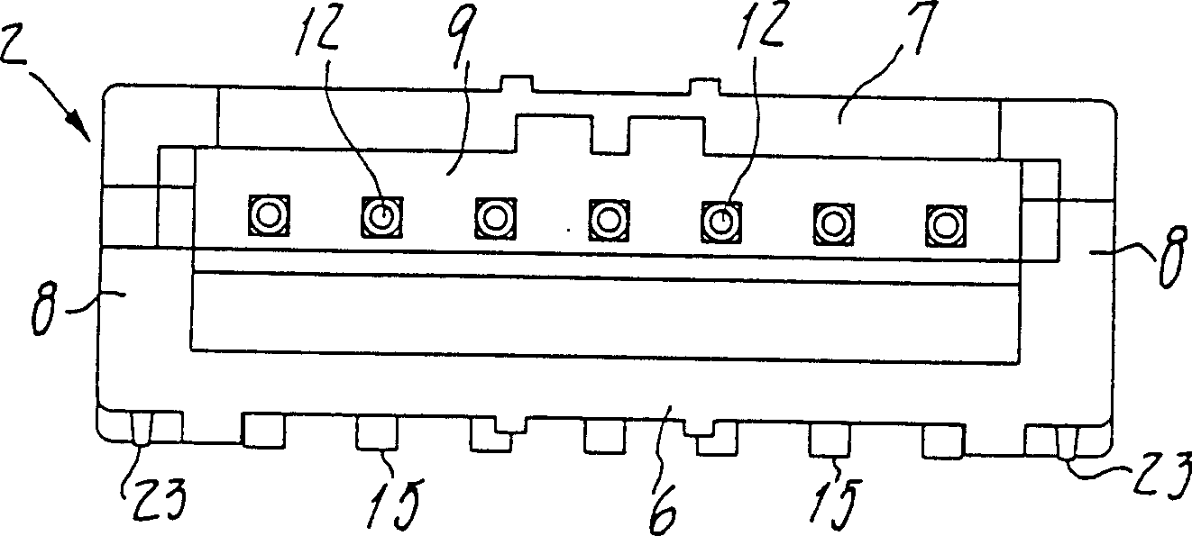 Connector for printed circuit board