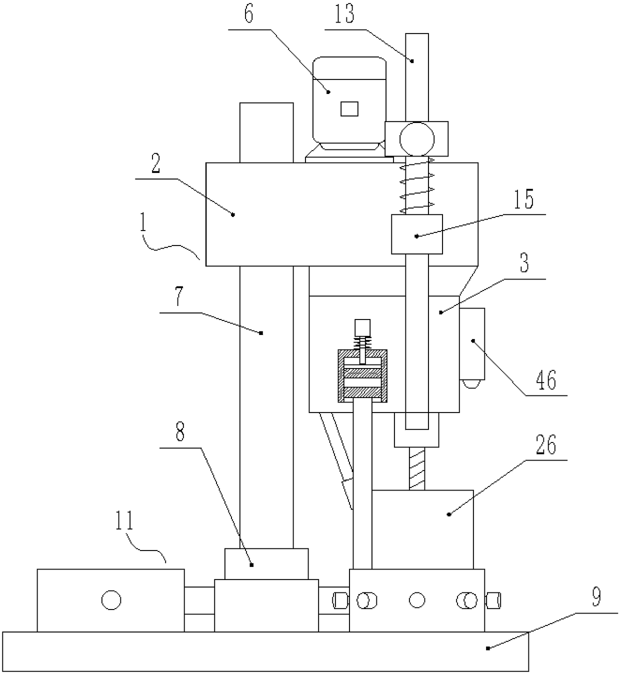 Novel drilling machine convenient to use