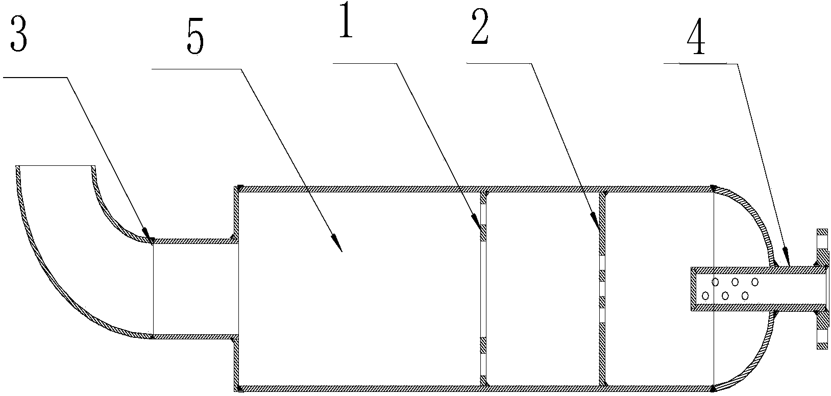 Device for improving fullness of combustible gas in shock wave generation tank
