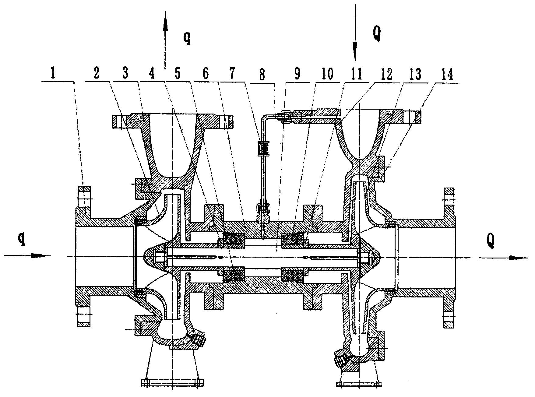 Novel hydrodynamic turbine pump free of shaft seal structure