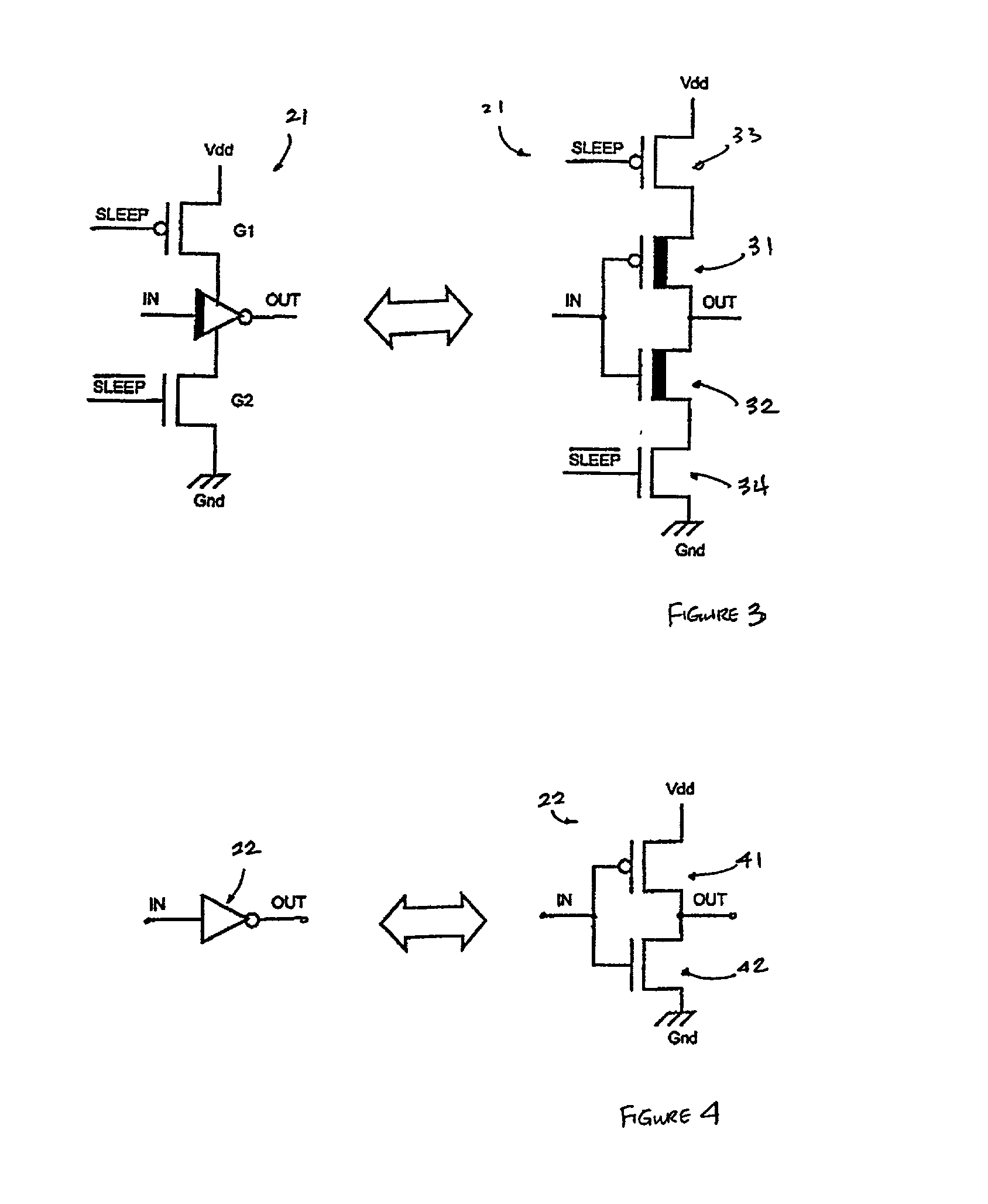 Multi-threshold flip-flop circuit having an outside feedback