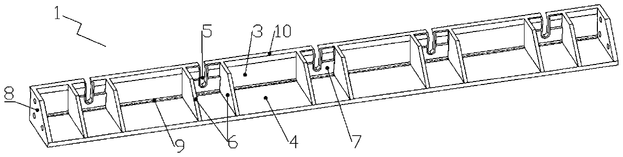 Splicing type prefabricated composite floor slab forming mold and splicing method thereof