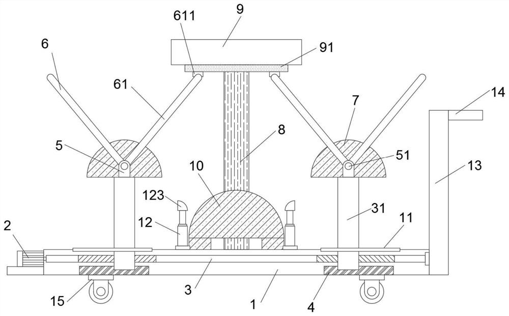 Anti-rolling carrying device for BOPP film rolls