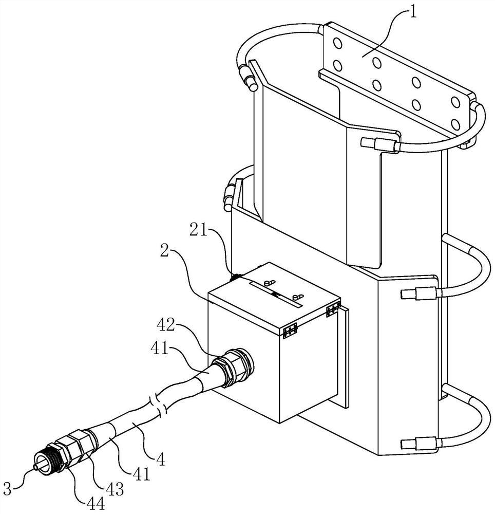 Protection device for monkey self-administration pre-embedded pipeline