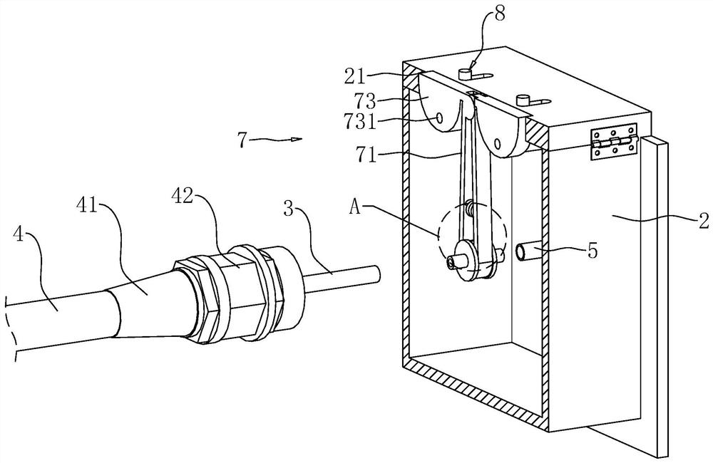 Protection device for monkey self-administration pre-embedded pipeline