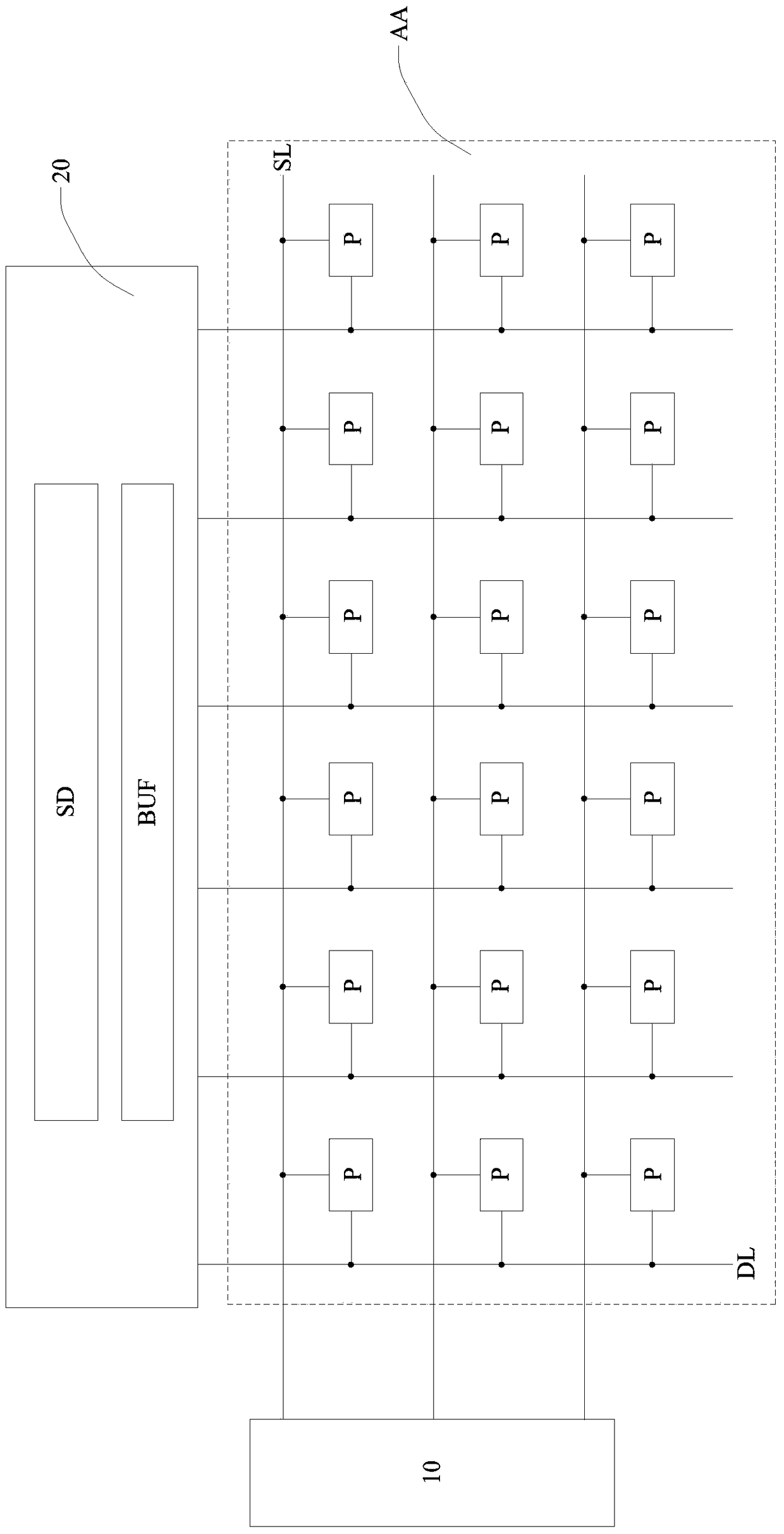 Display panel, source driver and operational amplifier