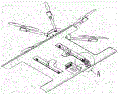 In-site automatic charging device of unmanned aerial vehicle on vehicle-mounted lifting platform