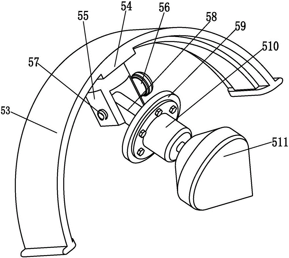 Welding flash flatting device for cowry type grab bucket