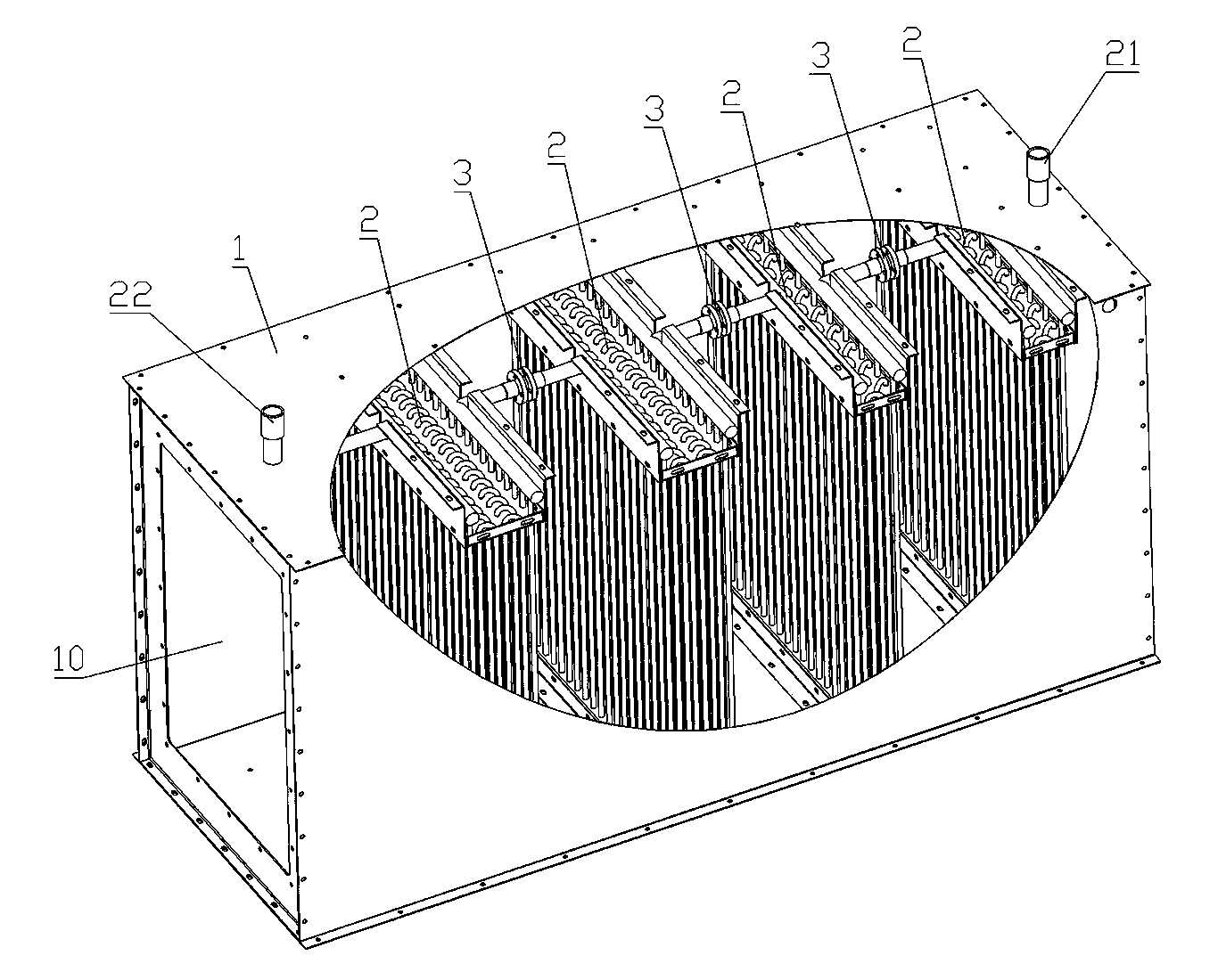 Transcritical CO2 heat pump air heating system and air cooling device