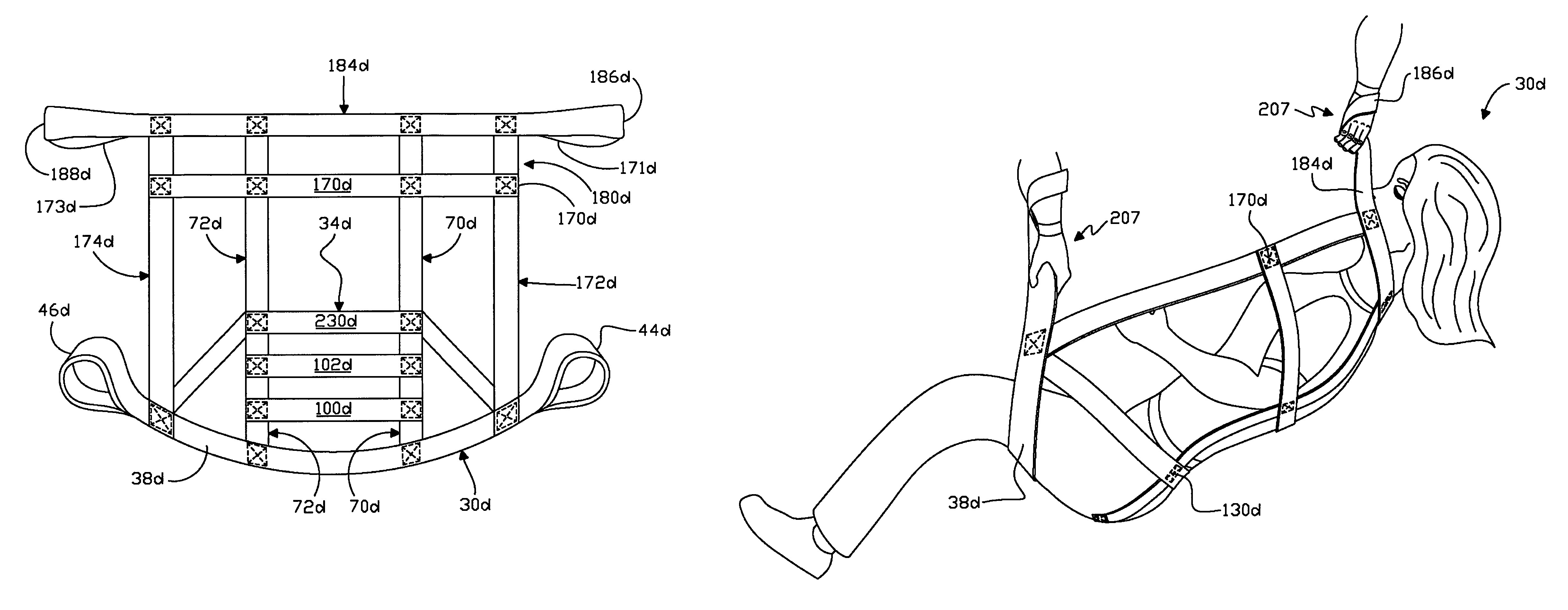 Sling for extracting and transporting people